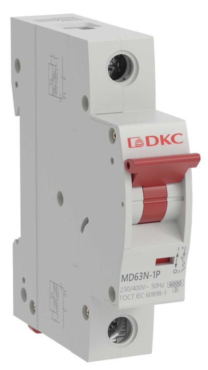 

Автоматический выключатель модульный DKC MD63N-1PB2 YON max типа MD63N 6кА 1P (B) 2А (кратность 12шт), MD63N-1PB2