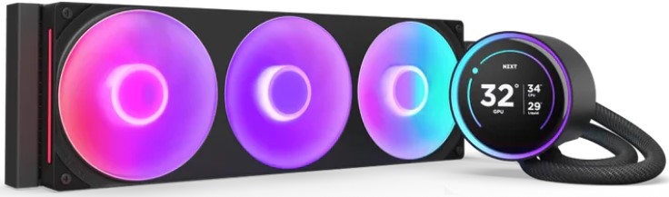 Система охлаждения жидкостная NZXT Kraken Elite 420 RGB RL-KR42E-B2 LGA1851/1700/1200/115x/AM4/AM5 (350W, 3*140mm, 98.61CFM, 34.5dBA, 2000rpm)