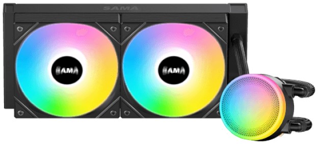 

Система охлаждения жидкостная SAMA L40 LGA1851/1700/1200/115X/AM4/AM5 (2*120mm, 82.79CFM, 29dBA, 2000rpm), L40