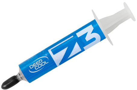 

Термопаста Deepcool Z3 шприц 1.5гр Silver gray t.impedance <0.201C-in2/W t.conductivity>1.134 W/m-K Blister Card, Z3
