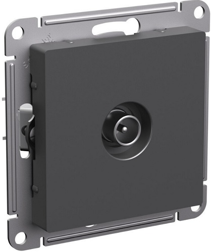

Розетка телевизионная проходная механизм Systeme Electric ATN001492 AtlasDesign 4dB базальт, ATN001492