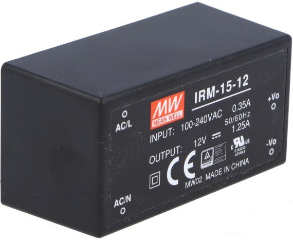 Изображение товара Преобразователь Mean Well IRM-15-12