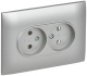 фото Розетка двухместная без заземления в сборе IEK SK-R20-10-K23-F в Смоленске