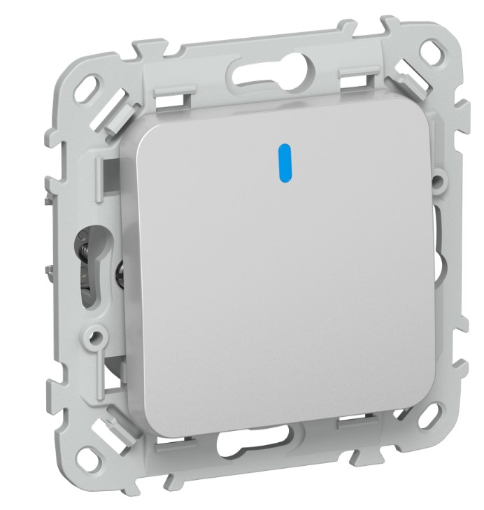 

Выключатель одноклавишный с подсветкой IEK FI-V10-1-10-1-K47 FLITE 10А ВС11-1-1-ФлА алюминий, FI-V10-1-10-1-K47