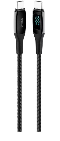 

Кабель TTEC 2DK57S USB-C – USB-C 100W PD/QC Fast Charging&Data Cable. Длина: 150 см. Цвет: черный, 2DK57S