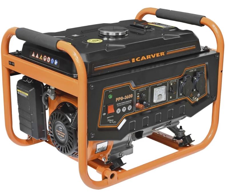 

Генератор бензиновый CARVER PPG-3600 LT-168F-1 01.020.00003 CARVER, PPG-3600 LT-168F-1