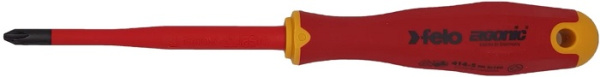 Изображение товара Диэлектрическая отвертка Felo E-Slim PH2 для электромонтажных работ
