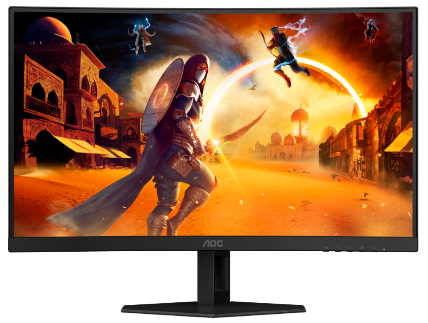 

Монитор AOC C27G4ZXE 1920x1080 WLED, 16:9, VA, 300cd, 4000:1, 80M:1, 1ms, 178/178, 2* HDMI, DP, audio, 280Hz, curved 1500R, tilt, VESA 100x100, black, C27G4ZXE