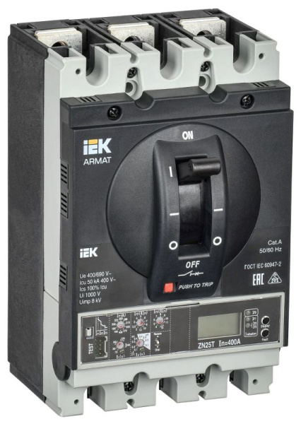 Автоматический выключатель IEK AR-MCCB-3H-050-0400A-ELPC