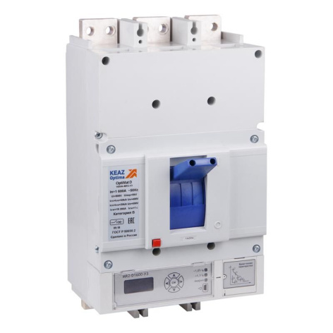 Изображение товара Автоматический выключатель КЭАЗ 307839 3-полюсный с регулировкой до 500А