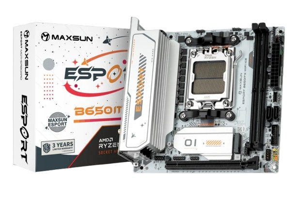 

Материнская плата mini-ITX MAXSUN MS-eSport B650ITX WIFI ICE (AM5, AMD B650, 2*DDR5, 2*SATA, 2*M.2, PCIe, 4*USB 2.0, 2*USB 3.0, BT, WiFi, HDMI, DP), MS-eSport B650ITX WIFI ICE