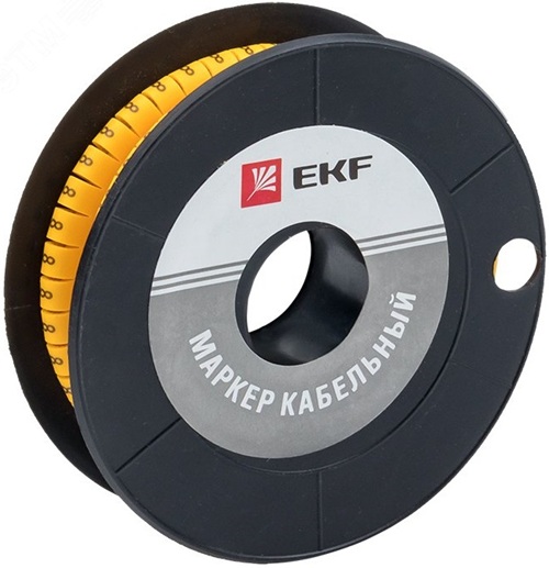 

Маркер на кабель EKF plc-KM-2.5-8 2,5 мм2 "8" (1000 шт.) (ЕС-1), plc-KM-2.5-8