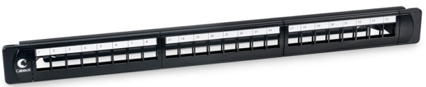 Изображение товара Патч-панель Cabeus PLB-24 24 порта Keystone Jack (1U, 19\")