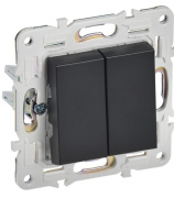 фото Переключатель двухклавишный IEK SK-V22-0-10-K02