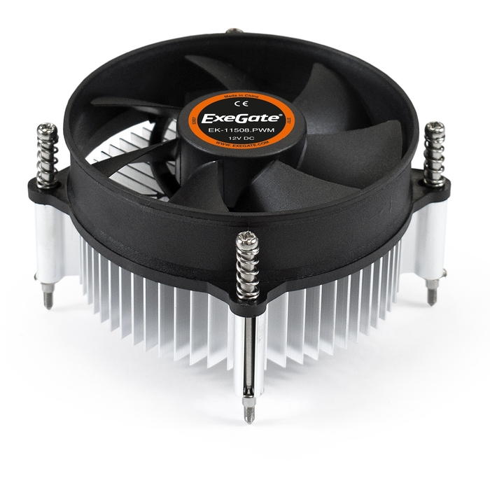 

Кулер Exegate EK-11508-PWM EX286141RUS LGA775/1150/1151/1155/1156 (Al, 90mm fan, 1200-2600rpm, 48CFM, 17-23.5dBA, 4 pin, TDP 75W) Retail color box, EK-11508-PWM