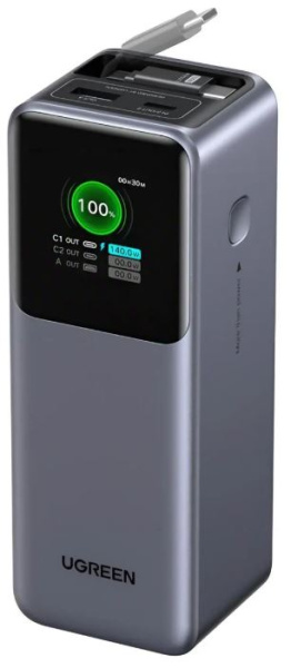Изображение товара UGreen PB726 портативный аккумулятор 20000 мАч 165 Вт 2x USB Type-C USB Type-A