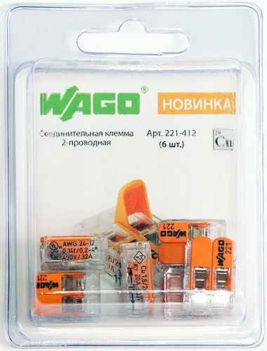 Изображение товара Клемма WAGO 221-412-6