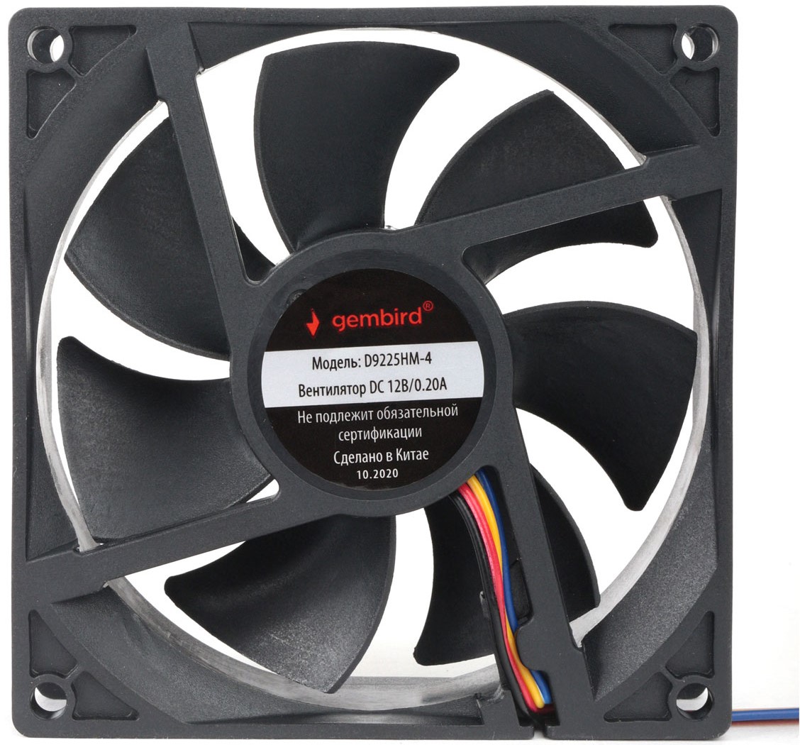 

Вентилятор для корпуса Gembird D9225HM-4 92x92x25mm, 2500rpm, 38.5CFM, 30.86dBA, 4pin, D9225HM-4
