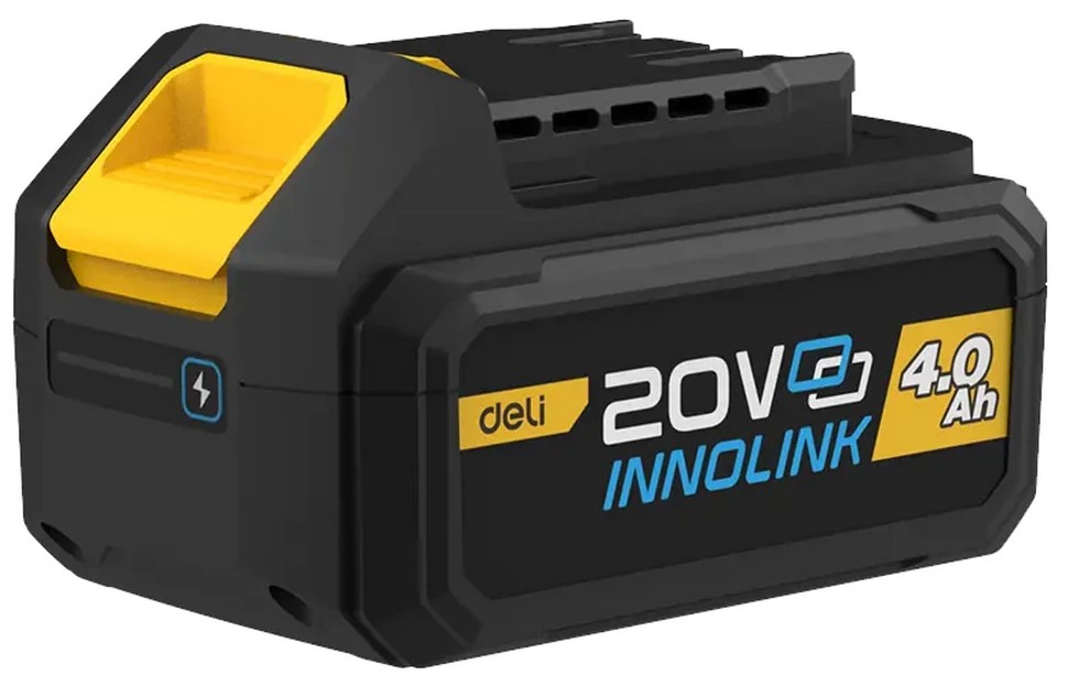 

Аккумулятор Deli DE-DC20A4 (4А*ч, 20В, Li-ion), DE-DC20A4