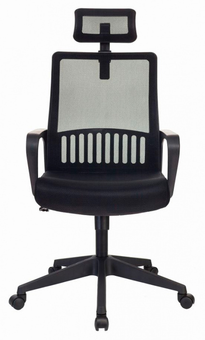 

Кресло Бюрократ MC-201-H цвет черный, TW-01 TW-11 сетка/ткань с подголов. крестовина пластик, MC-201-H