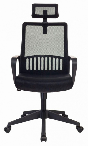 Изображение товара Кресло Бюрократ MC-201-H черное офисное кресло с подголовником