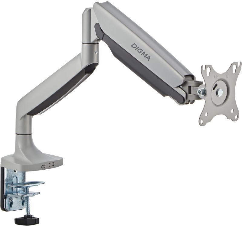 

Кронштейн Digma D-MM301 для мониторов ЖК серый 17"-45" макс.15кг крепление к столешнице поворот и наклон, D-MM301