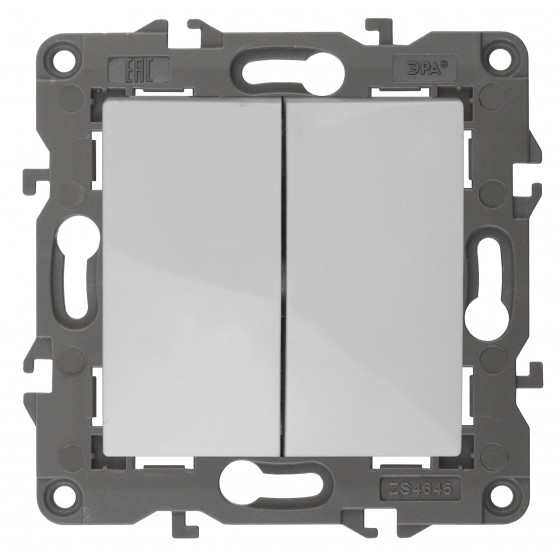 

Выключатель ЭРА Б0034229 14-1104-01 Elegance белый 2-кл, Б0034229