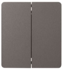 

Выключатель двухклавишный KRANZ KR-78-0706-2 MIELE ROUND 10А с/у титан, KR-78-0706-2