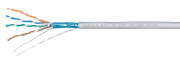 фото Кабель витая пара F/UTP 5e кат. 4 пары  Cabeus FTP-4P-Cat.5e-SOLID-LSZH-GY-100