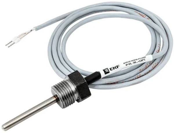 Изображение товара Датчик температуры EKF RTD10-SCR50-PT1000 для HVAC нержавеющая сталь