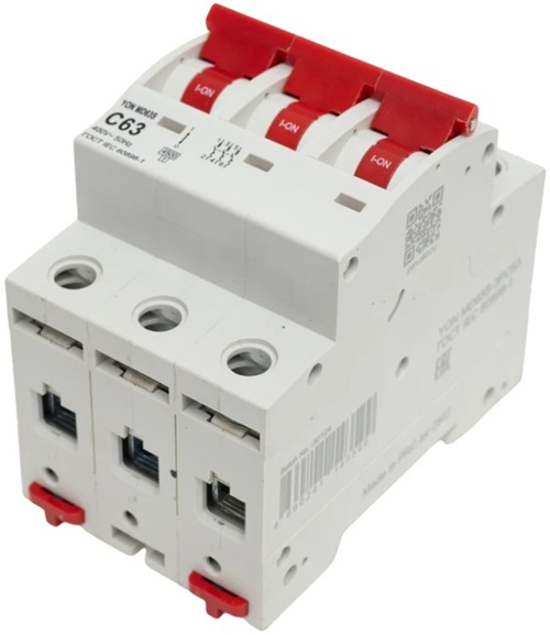 

Автоматический выключатель модульный DKC MD63S-3PC63 YON max типа MD63S 4,5кА 3P (C) 63А (кратность 4шт), MD63S-3PC63