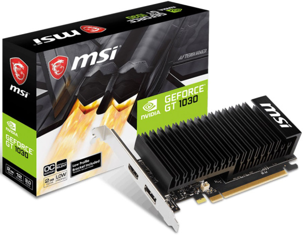 Изображение товара Видеокарта PCI-E MSI GeForce GT 1030 (GT 1030 2GHD4 LP OC)