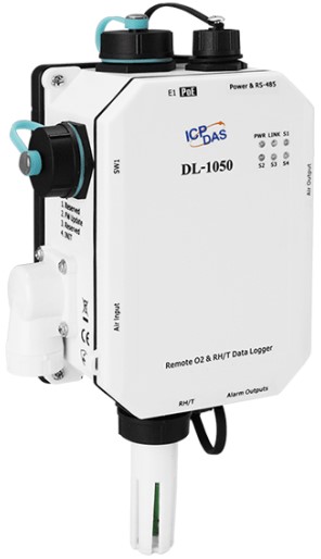 

Датчик температуры и влажности ICP DAS DL-1050 CR Remote O2/росы, с функцией регистрации показаний, Ethernet/RS-485, PoE (RoHS), DL-1050 CR