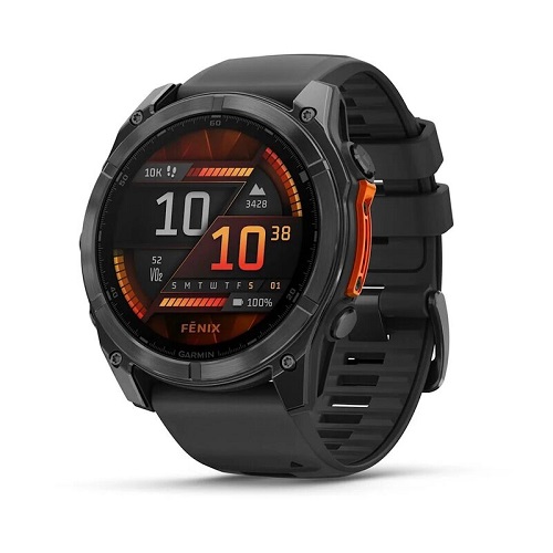 

Часы Garmin Fenix 8 AMOLED 010-02905-00 51мм, черный ремешок, серые, Fenix 8 AMOLED