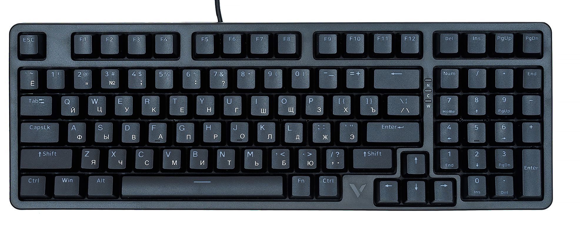 

Клавиатура Rapoo V500PRO-98 игровая, цвет: черный, V500PRO-98