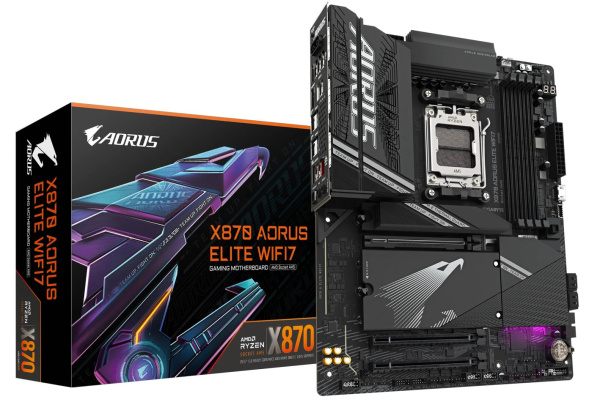 Изображение товара Материнская плата GIGABYTE X870 AORUS ELITE WIFI7 для игровых ПК