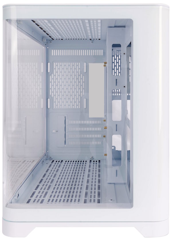 

Корпус mATX 1STPLAYER UVIEW UV6 UV6-WH белый, без БП, окно из закаленного стекла, 2*USB3.0, audio, UVIEW UV6