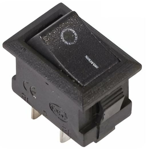 

Выключатель Rexant 36-2010 клавишный 250V 3А (2с) ON-OFF черный Micro (RWB-101), 36-2010