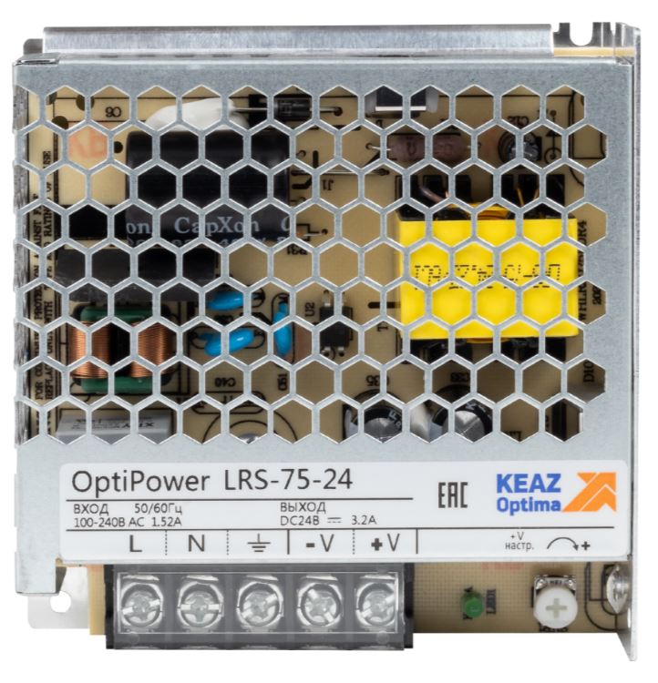 

Блок питания панельный КЭАЗ 328877 OptiPower LRS 75-24 3.5A, 328877