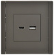 фото Розетка USB  IEK FP-U22-D31-K03 в Санкт-Петербургe