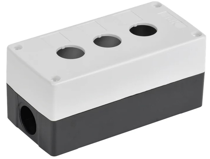 

Корпус для кнопок IEK BKP10-3-K01-R КП103-Р 3 места белый, BKP10-3-K01-R