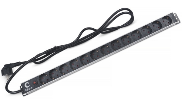 Изображение товара Блок розеток 19, 13 розеток Cabeus PDU-13P-F-2EU