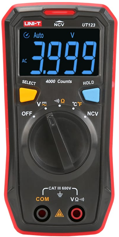 

Мультиметр UNI-T UT123 600В, 20МОм, карманный (0511237), UT123