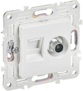 фото Розетка комбинированная  IEK SK-AK20-2-K01