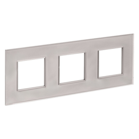 Изображение товара Тройная рамка IEK SK-M32-G-K37 из закаленного стекла, универсальная