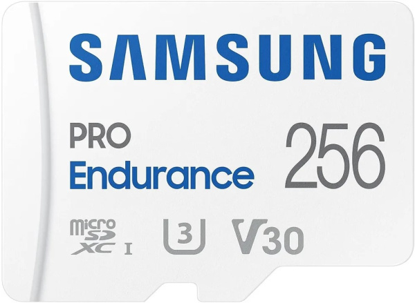 Изображение товара Карта памяти MicroSDXC 256GB Samsung PRO Endurance для видеонаблюдения и хранения