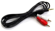 фото Кабель аудио  Leef LF-CAB-AUXRCA-PVC-3-black
