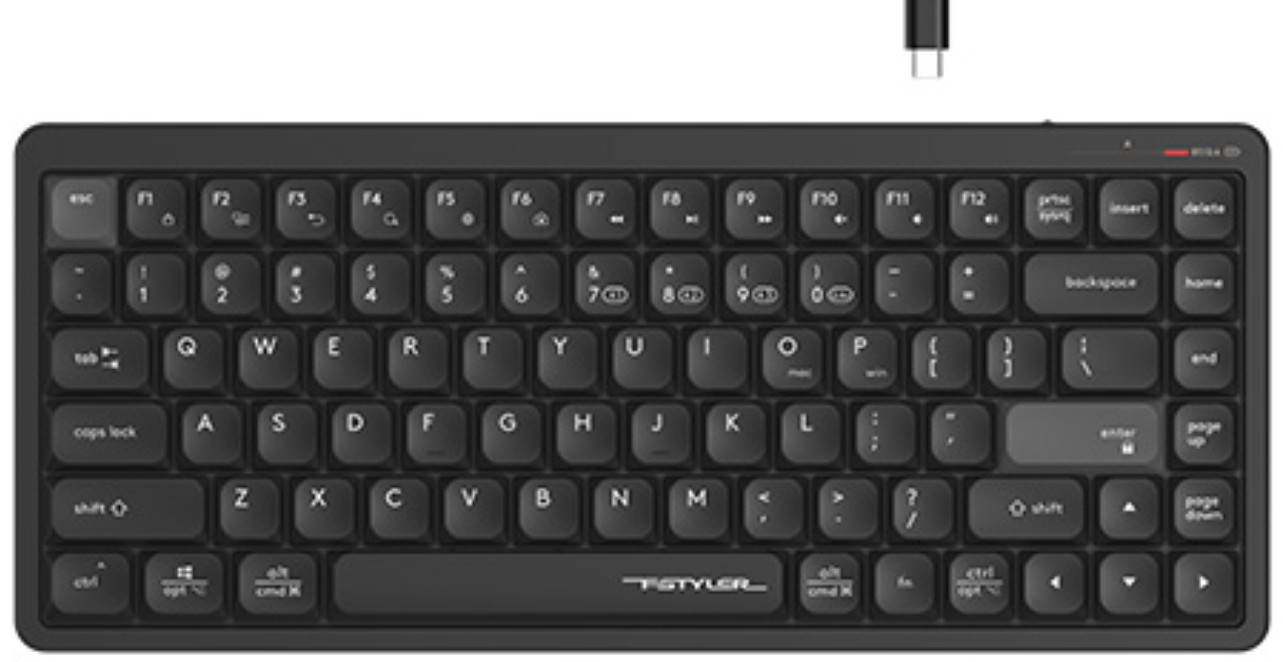 

Клавиатура Wireless A4Tech Fstyler FBX53C черная USB BT/Radio slim Multimedia, Fstyler