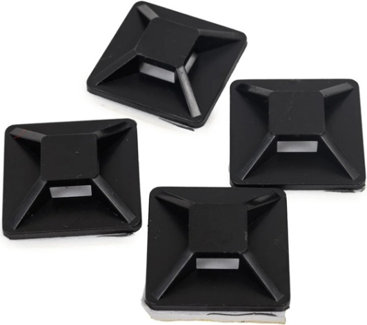 Изображение товара Площадка DKC 25474SR монтажная самоклеящаяся двойная для хомутов