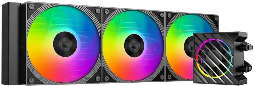 

Система охлаждения жидкостная ID-Cooling DASHFLOW 360 XT PRO LGA1200/1700/1851/AM4/AM5 (TDP 350W, 3*120mm, 2150rpm, 85CFM, 34dBa) Ret, DASHFLOW 360 XT PRO